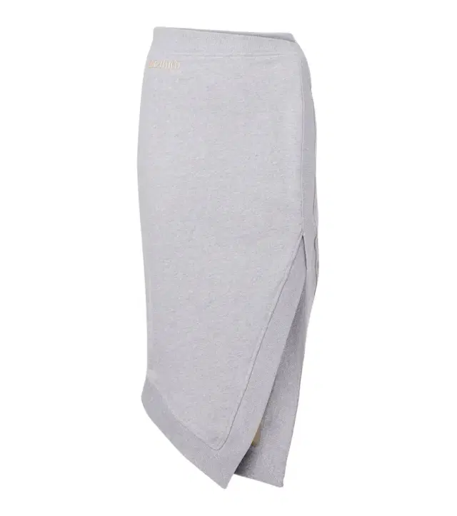 The Attico Logo asymmetric cotton jersey midi skirt