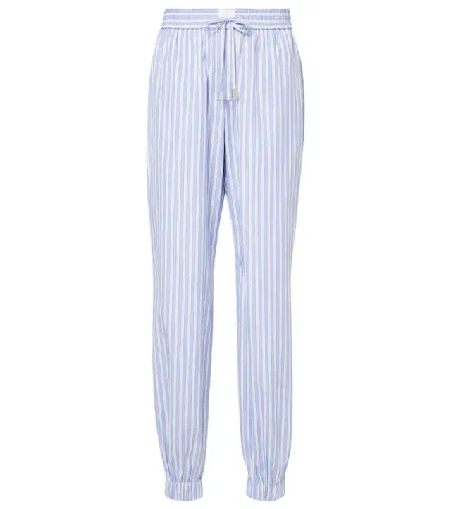 The Attico Striped cotton pajama pants