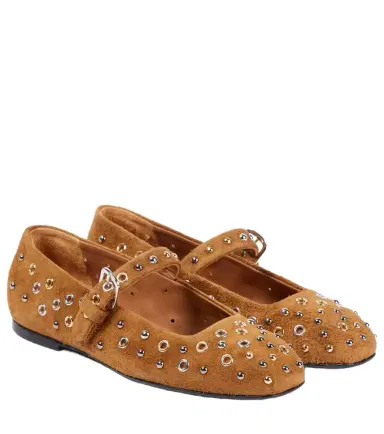 Dorothee Schumacher Wild Softness suede Mary Jane flats | Thumbnail 1 Dorothee Schumacher Wild Softness suede Mary Jane flats | Thumbnail 1