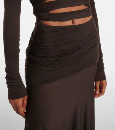 The Attico Sheer embroidered tulle midi dress | Thumbnail 2