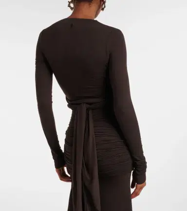The Attico Sheer embroidered tulle midi dress | Thumbnail 7