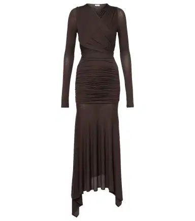 The Attico Sheer embroidered tulle midi dress | Thumbnail 1