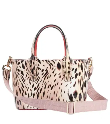 Christian Louboutin Cabata Mini leopard-print leather tote bag | Thumbnail 1 Christian Louboutin Cabata Mini leopard-print leather tote bag | Thumbnail 1