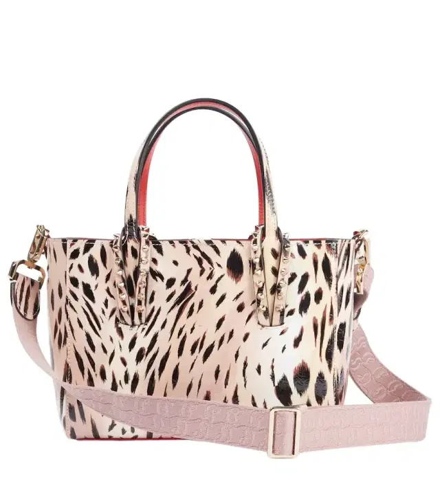 Christian Louboutin Cabata Mini leopard-print leather tote bag