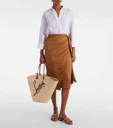 Christian Louboutin Cabata Large raffia tote bag | Thumbnail 4 Christian Louboutin Cabata Large raffia tote bag | Thumbnail 4