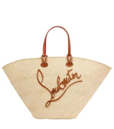 Christian Louboutin Cabata Large raffia tote bag | Thumbnail 1 Christian Louboutin Cabata Large raffia tote bag | Thumbnail 1