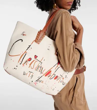 Christian Louboutin Cabata Large leather-trimmed tote bag | Thumbnail 2