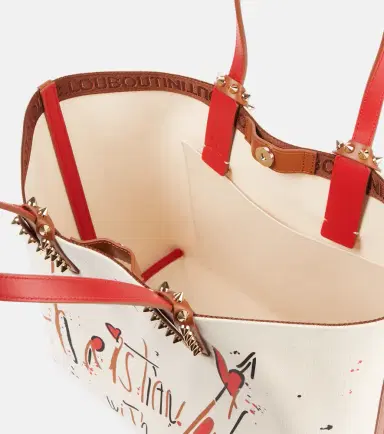 Christian Louboutin Cabata Large leather-trimmed tote bag | Thumbnail 4