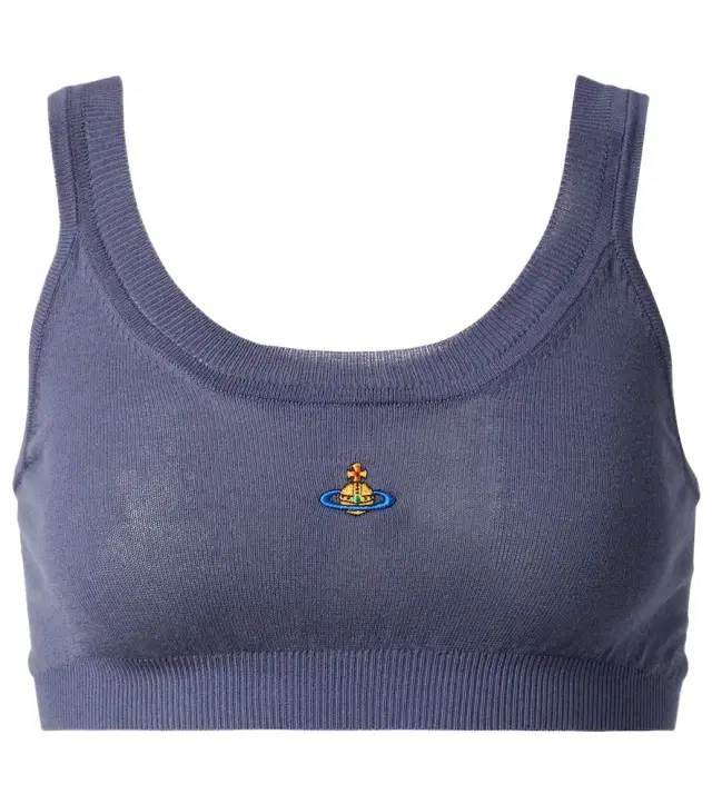 Vivienne Westwood Bea embroidered cotton tank top