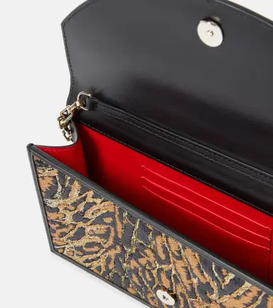 Christian Louboutin Loubi54 leopard-print crêpe satin clutch | Thumbnail 5