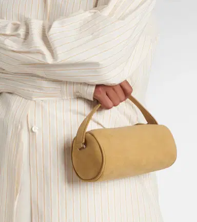 The Row Round '90s suede tote bag | Thumbnail 3 The Row Round '90s suede tote bag | Thumbnail 3