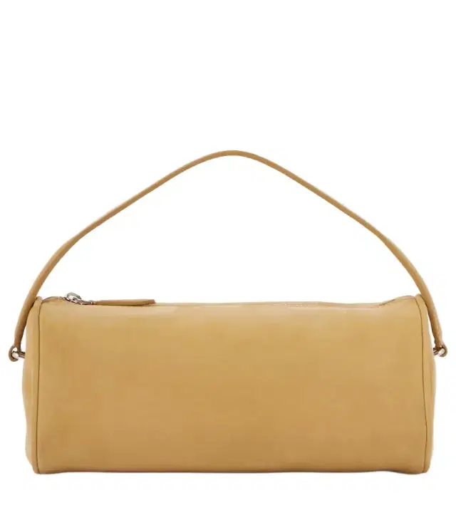 The Row Round '90s suede tote bag
