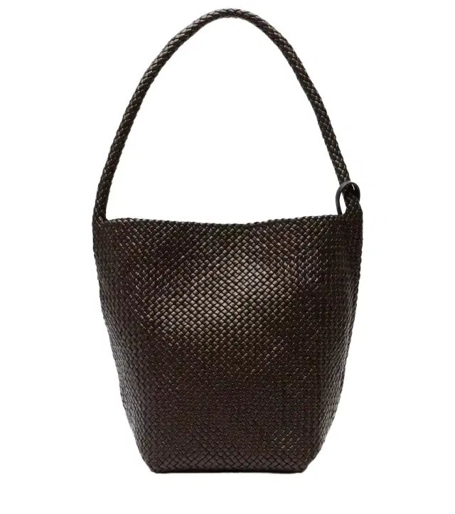 N/S Park Medium woven leather shoulder bag