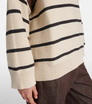 Brunello Cucinelli Striped cotton sweater | Thumbnail 4