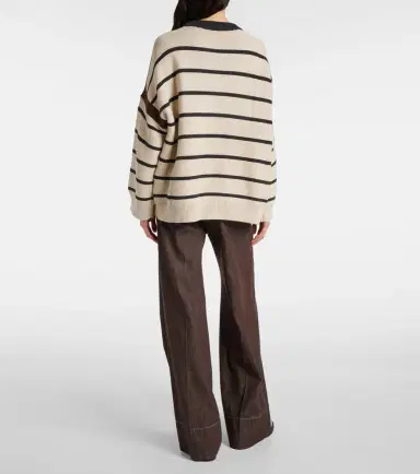Brunello Cucinelli Striped cotton sweater | Thumbnail 6
