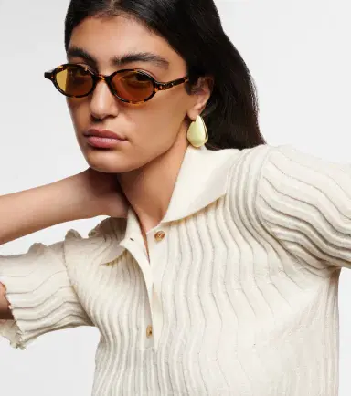 Bottega Veneta Classic oval sunglasses | Thumbnail 2 Bottega Veneta Classic oval sunglasses | Thumbnail 2