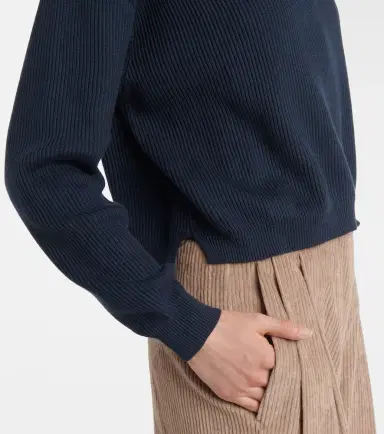 Brunello Cucinelli Cotton polo sweater | Thumbnail 3