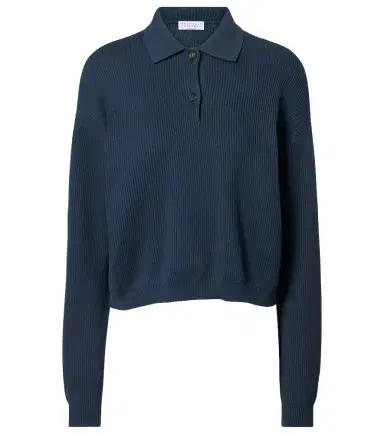 Brunello Cucinelli Cotton polo sweater | Thumbnail 1