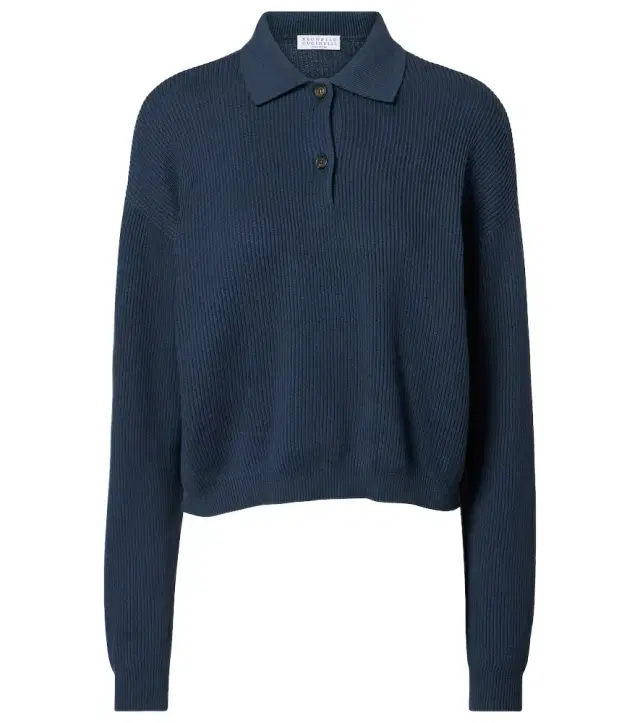 Brunello Cucinelli Cotton polo sweater
