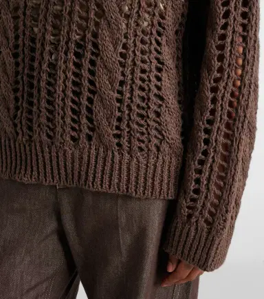 Brunello Cucinelli Jute and cotton-blend sweater | Thumbnail 5