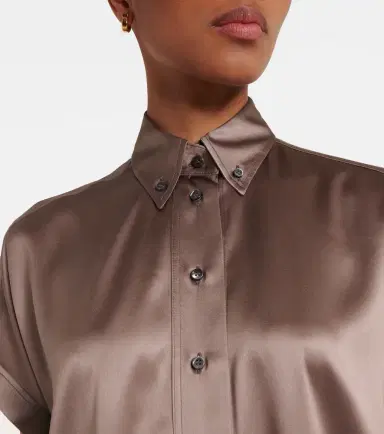 Brunello Cucinelli Silk-blend shirt | Thumbnail 2