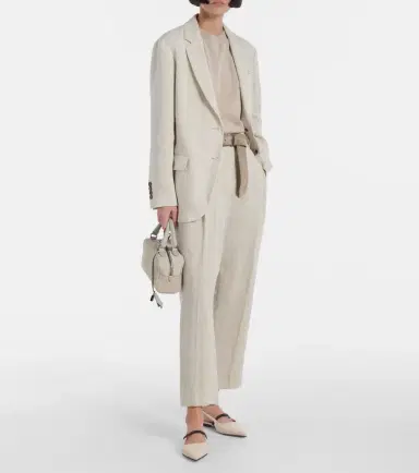 Brunello Cucinelli Linen-blend blazer | Thumbnail 3