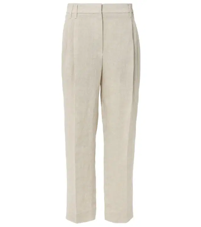 Brunello Cucinelli Linen-blend straight pants