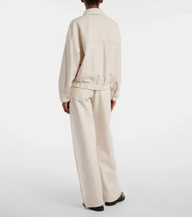 Brunello Cucinelli Monili beaded cotton and linen jacket | Thumbnail 2