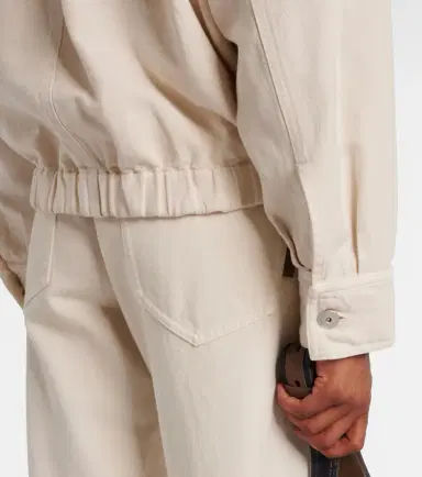 Brunello Cucinelli Monili beaded cotton and linen jacket | Thumbnail 3