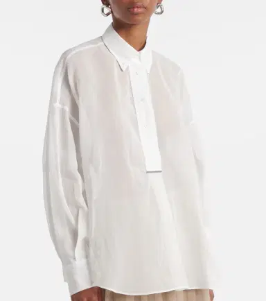 Brunello Cucinelli Cotton Oxford shirt | Thumbnail 4
