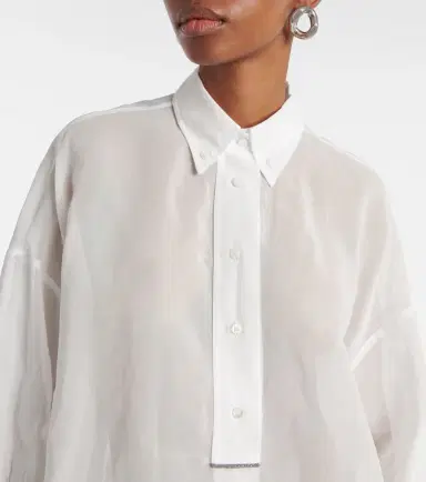 Brunello Cucinelli Cotton Oxford shirt | Thumbnail 6