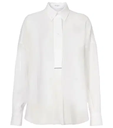 Brunello Cucinelli Cotton Oxford shirt | Thumbnail 1