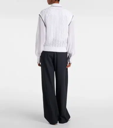 Brunello Cucinelli Cotton sweater vest | Thumbnail 4