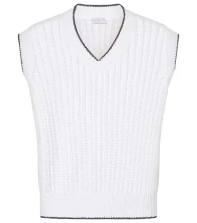 Brunello Cucinelli Cotton sweater vest | Thumbnail 1