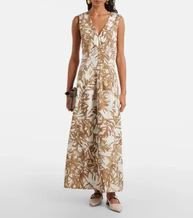 Brunello Cucinelli Printed cotton maxi dress | Thumbnail 2