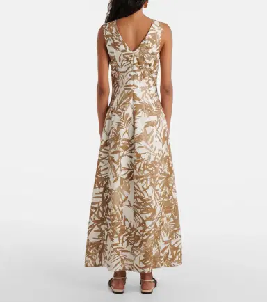 Brunello Cucinelli Printed cotton maxi dress | Thumbnail 3