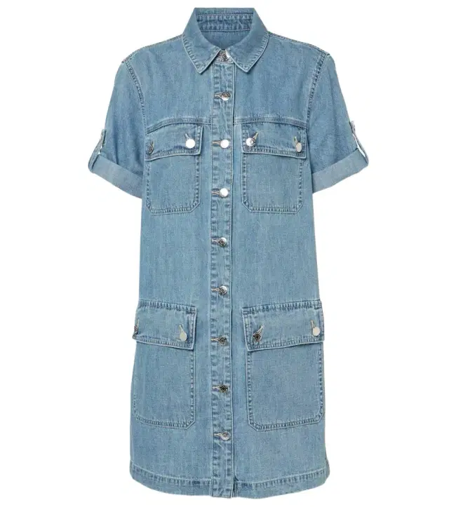 Veronica Beard Warren denim shirt dress