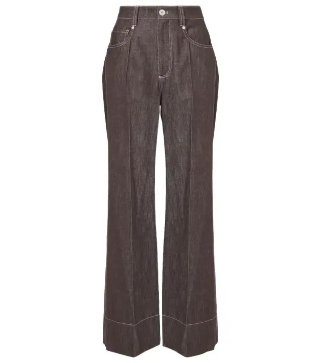 Brunello Cucinelli Mid-rise wide-leg jeans