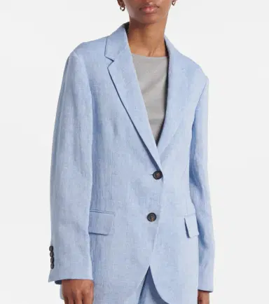 Brunello Cucinelli Linen-blend blazer | Thumbnail 2
