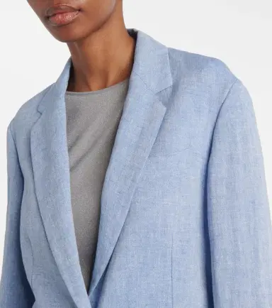 Brunello Cucinelli Linen-blend blazer | Thumbnail 3