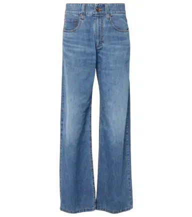 Brunello Cucinelli Mid-rise straight jeans | Thumbnail 1