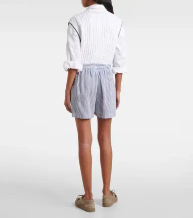 Brunello Cucinelli Linen and silk Bermuda short | Thumbnail 3