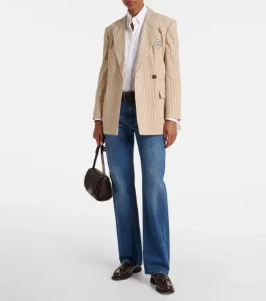Brunello Cucinelli Cotton and silk blazer | Thumbnail 2