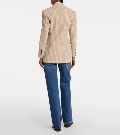 Brunello Cucinelli Cotton and silk blazer | Thumbnail 3