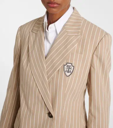 Brunello Cucinelli Cotton and silk blazer | Thumbnail 6