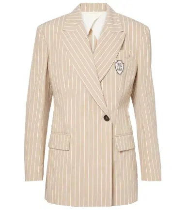 Brunello Cucinelli Cotton and silk blazer | Thumbnail 1