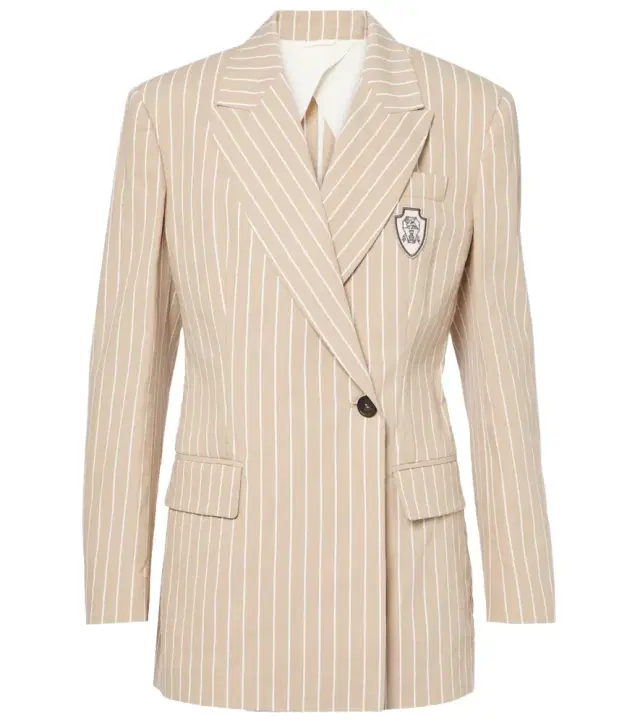 Brunello Cucinelli Cotton and silk blazer