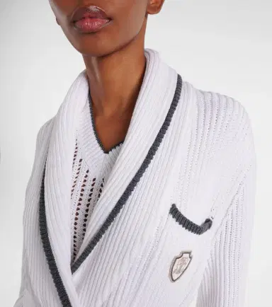 Brunello Cucinelli Ribbed-knit cotton cardigan | Thumbnail 3