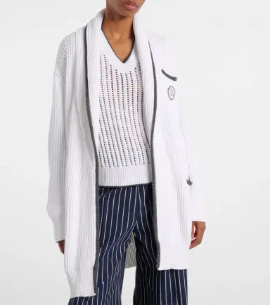 Brunello Cucinelli Ribbed-knit cotton cardigan | Thumbnail 4