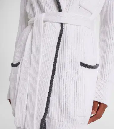 Brunello Cucinelli Ribbed-knit cotton cardigan | Thumbnail 6